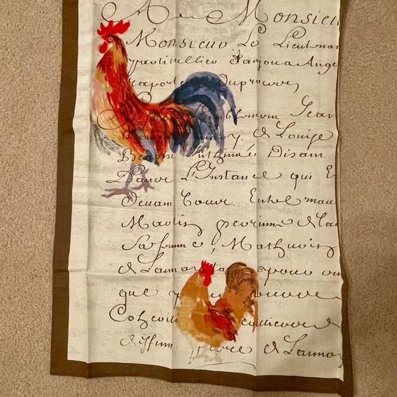 NEW Retired Williams Sonoma Large French Chicken Tea Towel - Picture 4 of 5